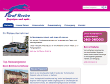 Tablet Screenshot of graf-recke-reisen.de